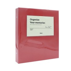 드림산업 오거나이즈 바인더 앨범 백색내지, 레드, 30매
