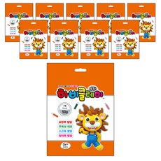 Hobby黏土 10入, 橘色, 50g