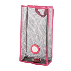 더나은날 컬러라인 포인트 긴 사각 벽걸이 정리 가방 레드 대 YT_RI258, 1개