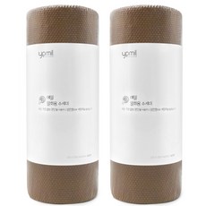 yemil 捲筒式洗碗布, 棕色, 2個
