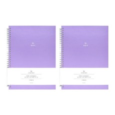 Pinkfoot 小圖案記帳本, 紫色的, 2個