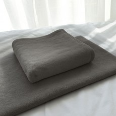 cotton lab. 飯店浴巾 250g 40支精梳棉, 1個, 煙灰色