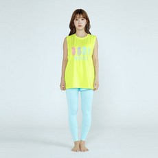 soleil 女款 PINE 寬鬆版防磨背心 + LILIA 鬱金香短褲 + 九分水上緊身褲組合