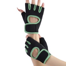 Quardi瑜珈健身雙手手套組, 綠色, 1個