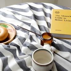 寬幅 30支紗 色織棉 細條紋布料 1511, 1個, 黑與白