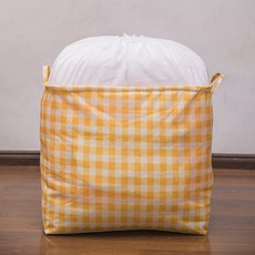 超大號洗衣袋多功能儲物籃 100L, 08黃格, 1個