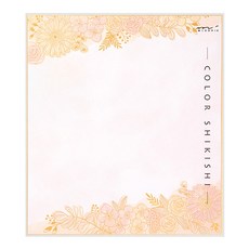 留言卡-絹印花卉_33252, 不適用, 1入