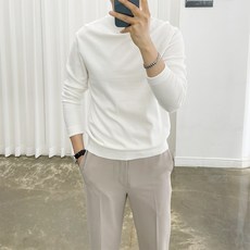 Adore Classic 男士半高領褪色長袖針織衫