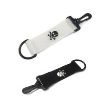 Earlyports 高爾夫手套固定器 魔鬼氈 2件組, 白色, 黑色