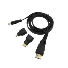 3 in 1 4K 평면 HDMI 케이블 UC-CB25, 1개
