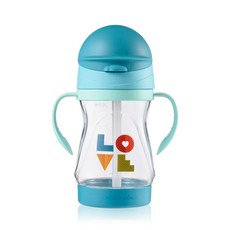 마더플레이스 유아용 트라이탄 빨대컵 260ml, 씨그린, 1개