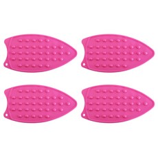 矽膠熨燙隔熱墊, 粉色的, 4個