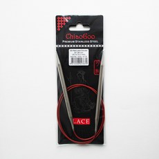 ChiaoGoo SS 紅色蕾絲輪針 80cm 7032-10.75, 1個