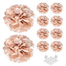 PARTYSHOW 派對花球 10入 + 固定座套組, 玫瑰金(花球)