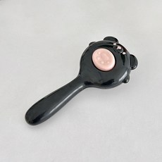 파스텔펫 반려동물 곰돌이 원터치 브러쉬 FREE, 블랙, 1개