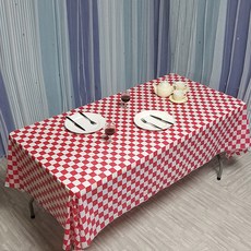 Market Pio 廚房拋棄式派對桌布 格紋款式2, 5個, 1個