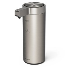 mooas 高級纖薄金屬凝膠型自動給皂機 電池款, 1個, 銀色