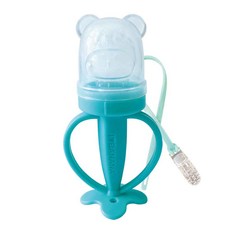 ange 熊造型輔食器, 薄荷色, 1入