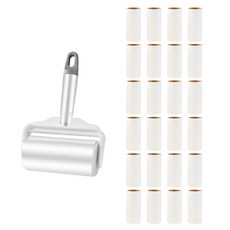 更美好的生活切斷滾筒膠帶清潔器 白色+替換芯 24入組, 1套