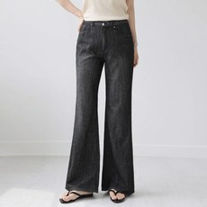andstyle 女款 長版/基本/短版 Summer Cool Jeans 第35彈 亞麻萊賽爾丹寧寬版靴型褲 265170