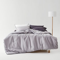 La Pomme 諾維克 飯店式 絎縫薄被, 淺灰色