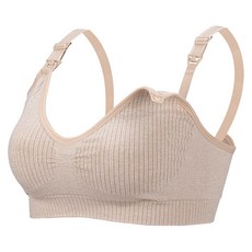 前釦豎紋哺乳內衣