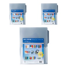 ECO Chungwoon 1格口袋文件夾 A4 10p, 透明, 3個