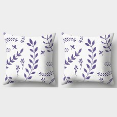 보라보라 퍼플 쿠션 커버 2p