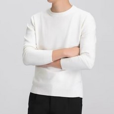 MarketA 男士磨毛圓領針織衫