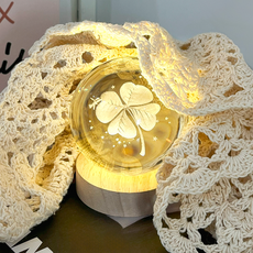 레나에너지 행운의 네잎클로버 원형 인테리어 무드등, 혼합색상