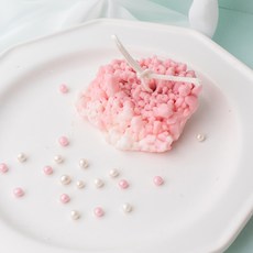 ANGLE THING 粉紅蜜桃水晶蠟燭矽膠模具, 單一顏色