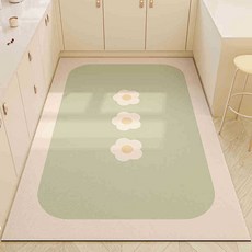 生活升級研究所 矽藻土廚房地墊, 薄荷綠