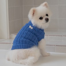 DOG-i 狗狗寵物純棉針織衫, 藍色