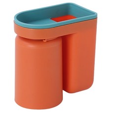 ETUDIER 칫솔걸이 양치컵 일체형, 오렌지, 1개