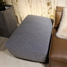 LIVING MORE JADE 標準椅凳大型沙發套 689_2T_Stool_BW, 灰色, 1個