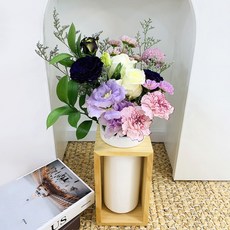 블뤼엔_화병과함께 선물하는 감동의 꽃다발(대), 퍼플, 1세트