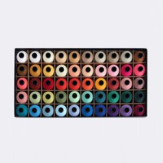 COTTONVILL 高級縫紉線 45s/2 50色, 混色, 1組