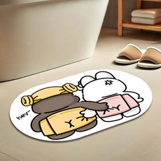 룰루홈 커플 뒷모습 규조토 주방 욕실 발매트, 헤이데이즈