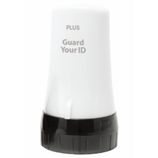 Plus Kashpong Mini 個人信息防洩漏滾柱郵票白色適用於銅版紙 IS-530CM-KR, 黑色, 1個