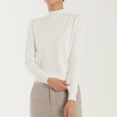 모이르벨라 여성용 심플 반폴라 니트