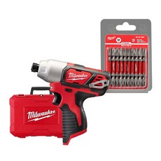 Milwaukee M12 Impact Driver M12 BID-0C+雙刃扭力鑽頭 48-32-4361 10p 套組, 1套
