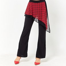 dancedome 花瓣雙層裹裙褲 LDP19800, 紅色