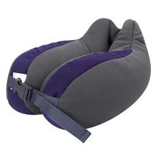 Morestep扣帶式旅行飛機頸枕 MS031, 灰色