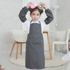 BEBE CHOUETTE 兒童方形現代美術棉質圍裙 + 頭巾 + 袖套 2件組