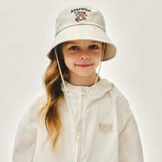 MaritheFrancoisGirbaud BEAR EMBROIDERY ROUND BUCKET HAT