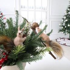 MORIANN 聖誕裝飾小物 索爾米與橡果松鼠組合, 1個, 單一顏色