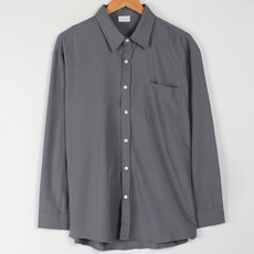 플레이즈 남성용 카라넥 링클프리 베이직 셔츠