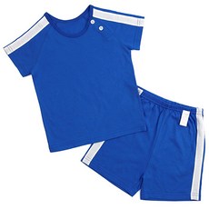 메이키즈 아동용 통기성 모노라인 오가닉 5부 40수 싱글 실내복 상하 세트