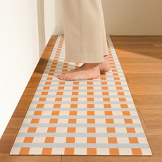 Haru Gonggan Happiness 廚房珪藻土地墊, 橘色