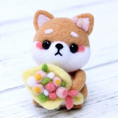 Healingcare 羊毛氈針氈DIY套組, 1套, 20 花束狗